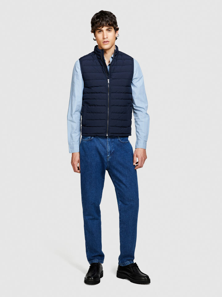 Padded vest - men's puffer jackets and coats - Dark Blue | Sisley image number 1
